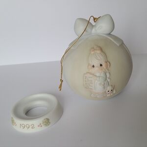 Precious Moments Greatest of These is Love Porcelain Collectible Ball Ornament